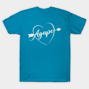 Agape Heart and Arrow - Christian Love T-Shirt
